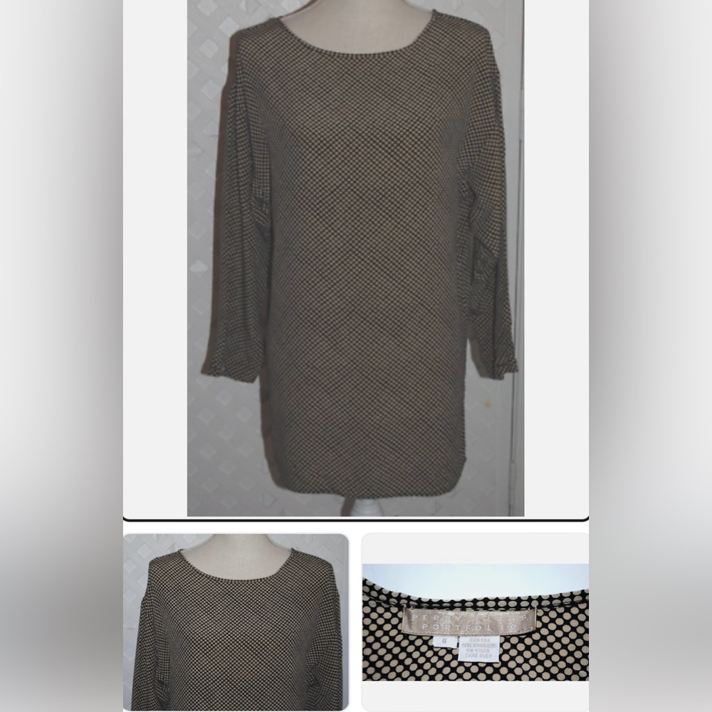 Perry Ellis 100%silk tunic
